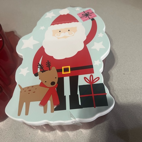 Set of two Santa plastic Christmas containers - Picture 4 of 4